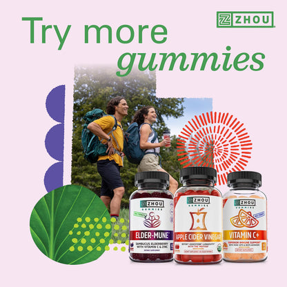 Gomitas zhou vitaminas d3 k2 para salud ósea