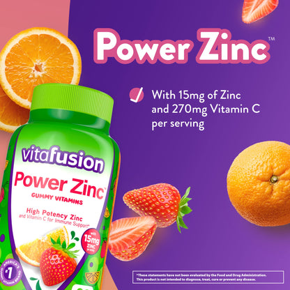 Gomitas zinc y vitamina C Vitafusion sin aditivos artificiales