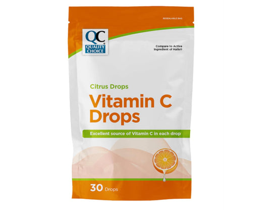 Gotas individuales de vitamina C sabor cítrico para refuerzo inmunológico