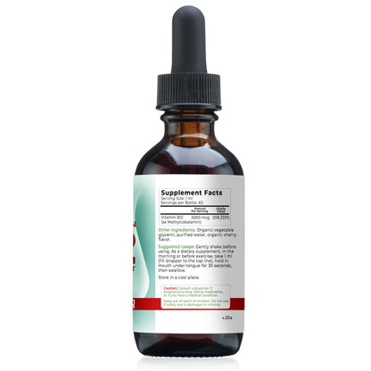 Gotas líquidas para energía y bienestar Vitamina B12 natural