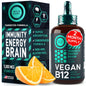 Gotas líquidas vitamina B12 vegana sublingual 2oz envase rojo