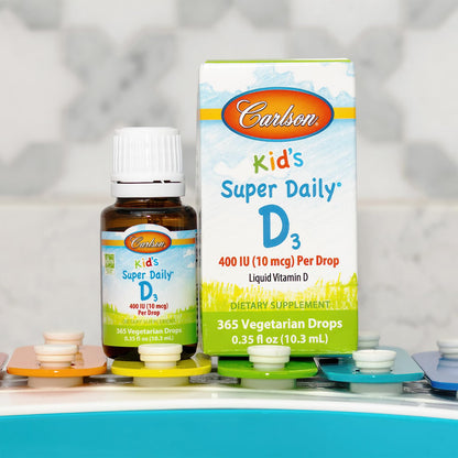 Gotas líquidas vitamina D3 soporte inmunológico niños
