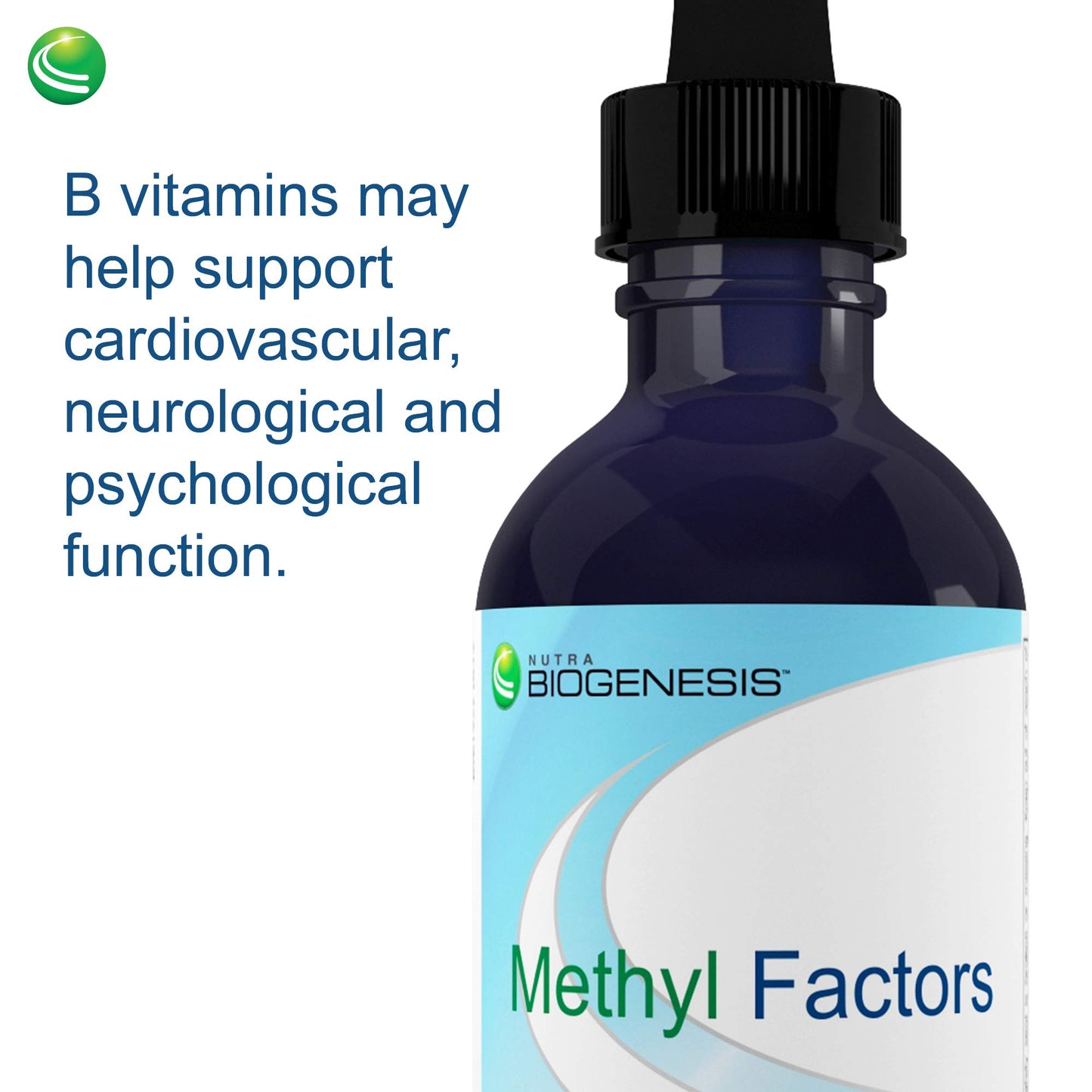 Gotas Nutra Biogenesis para energía y vitalidad con gotero
