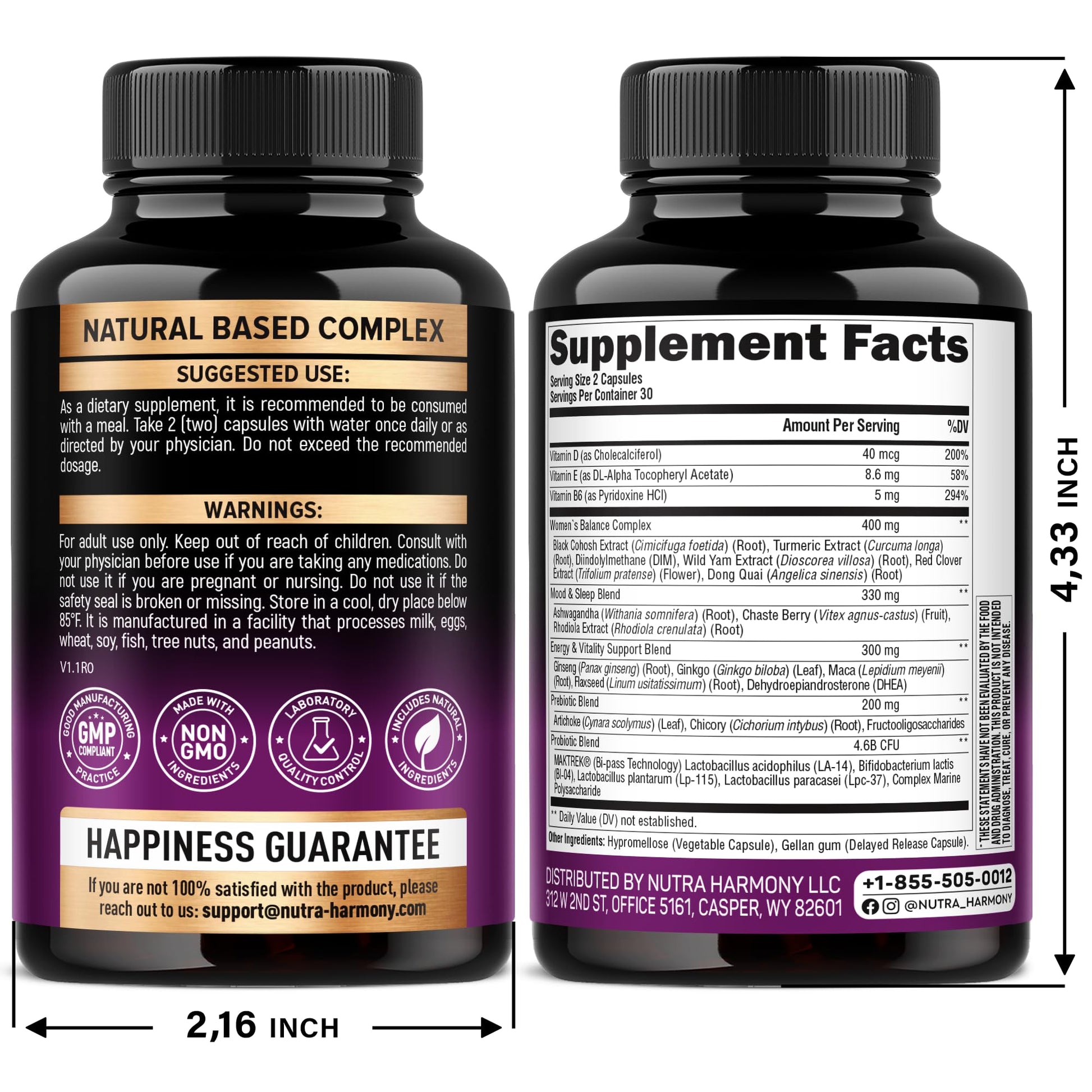 Gotas NUTRAHARMONY para menopausia