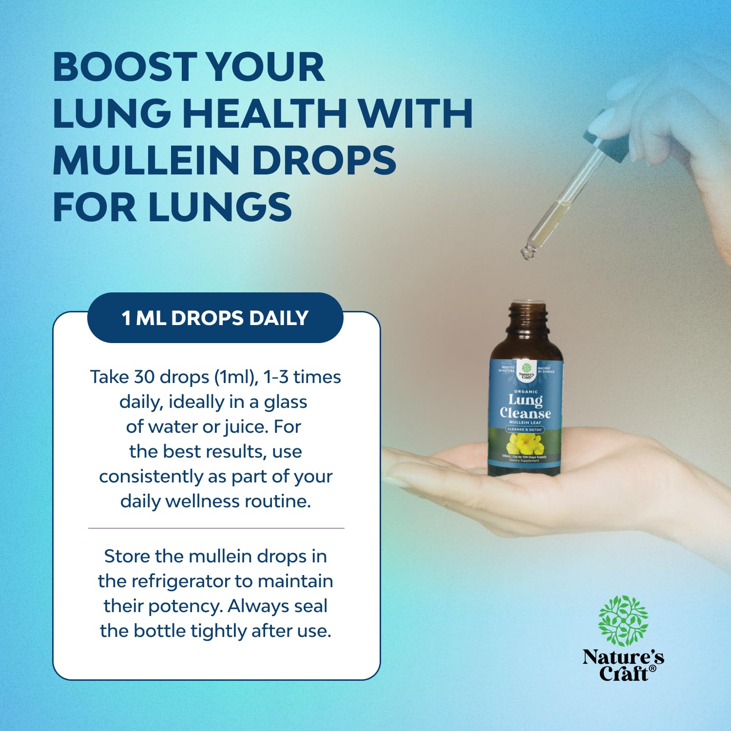 Gotas orgánicas para limpieza respiratoria y detox pulmonar