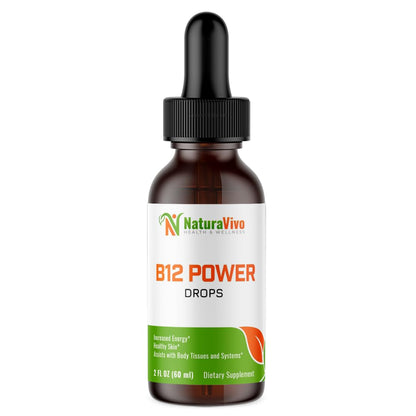 Gotas de poder B12 suplemento líquido para energía y salud