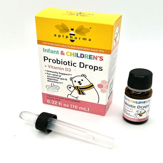 Gotas probióticas apipharma niños vitamina D3 0.32oz