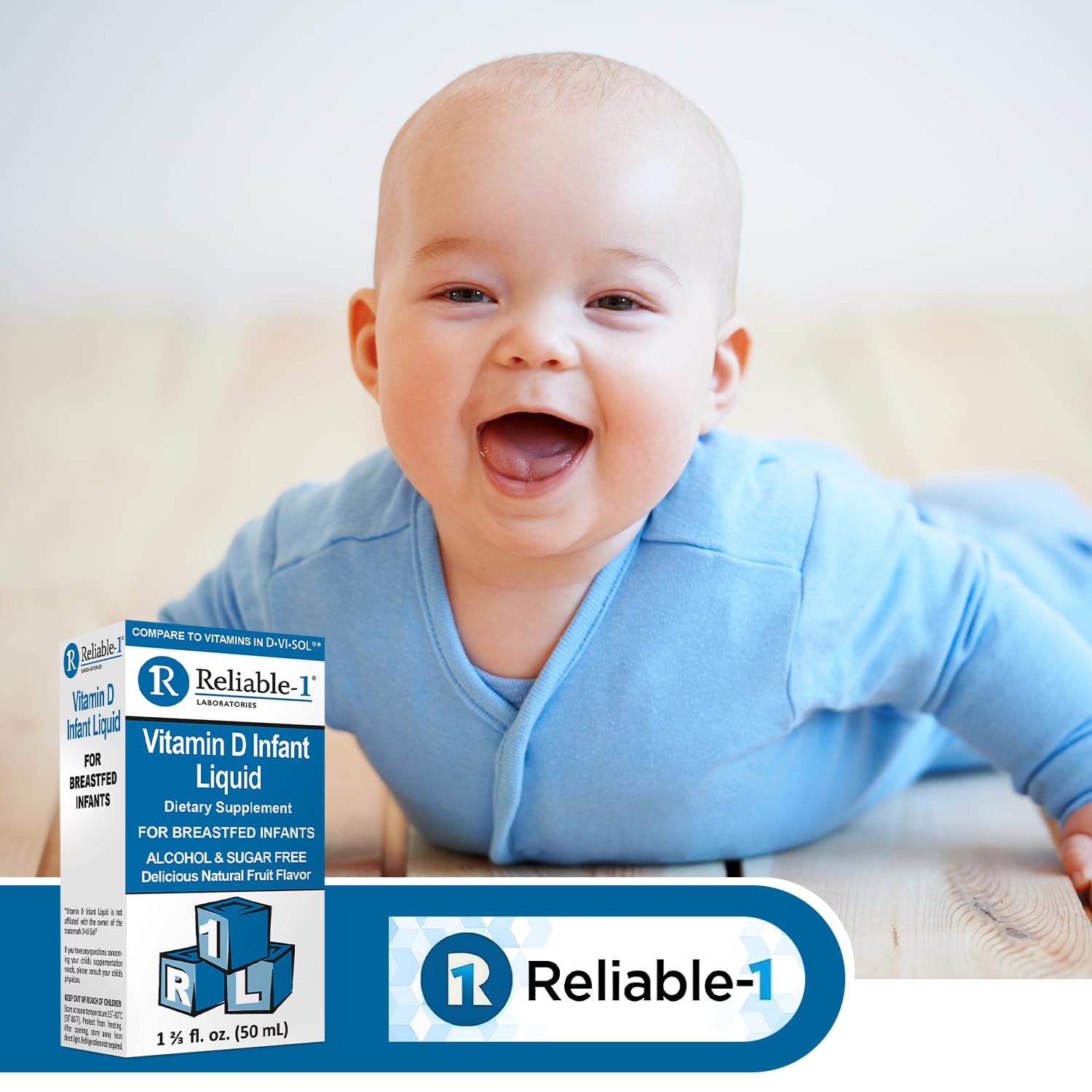 Gotas Reliable-1 para bebés apoyo huesos sano y desarrollo