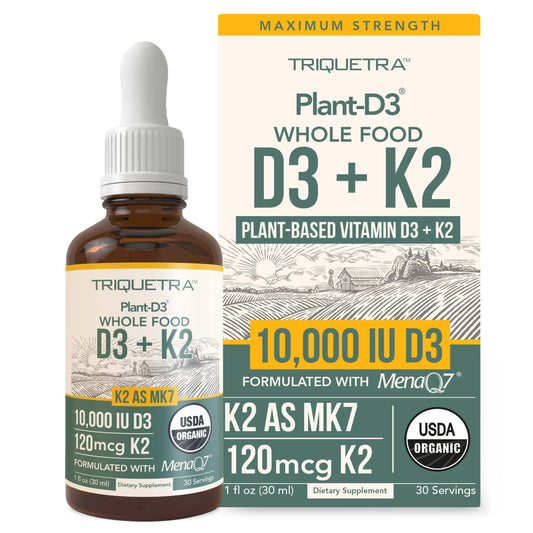 Gotas sublinguales Triquetra Health Plant D3+K2 orgánicas
