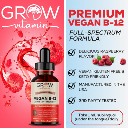 gotas vegan b12 complejo para energía y salud inmune