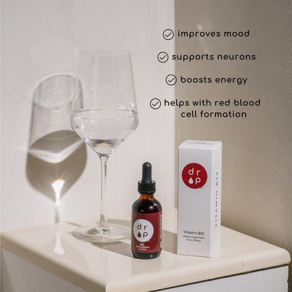 Gotas vitamina B12 y D3+K2 Drop con gotero graduado