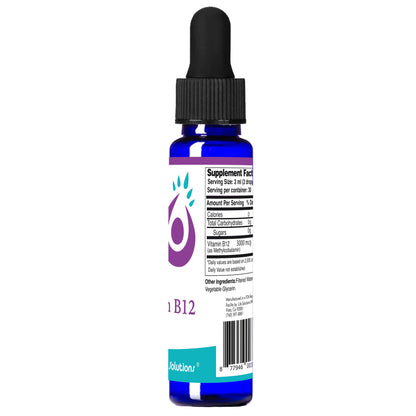 Gotas de vitamina B12 para energía y metabolismo rápido