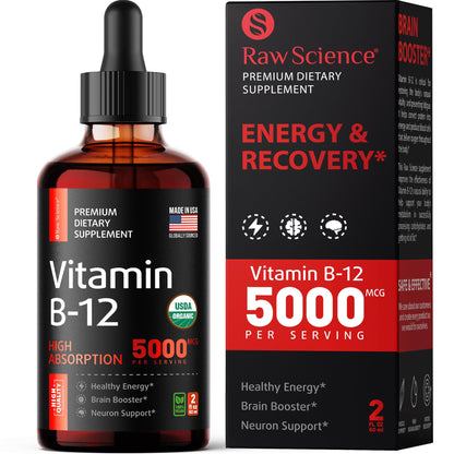 Gotas de vitamina B12 líquidas para energía