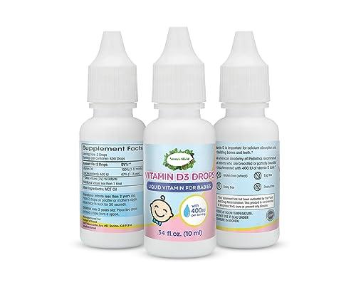 Gotas vitamina D Nature's Shield en botella de 1 onza líquida