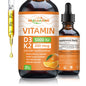 Gotas Vitamina D3 y K2 HEALOADING botella líquida orgánica
