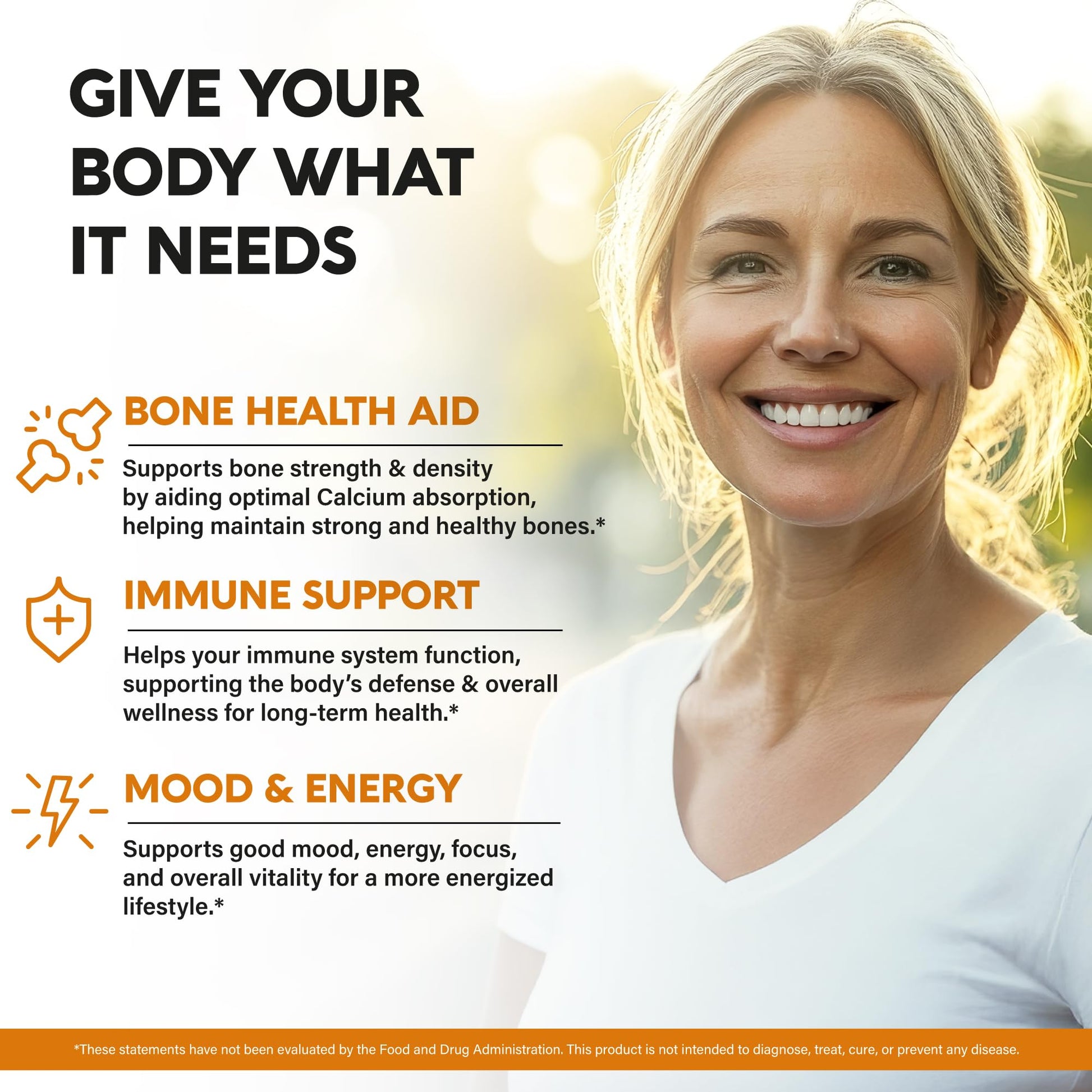 Envase frontal gotas vitamina D3 K2 orgánica con etiqueta clara