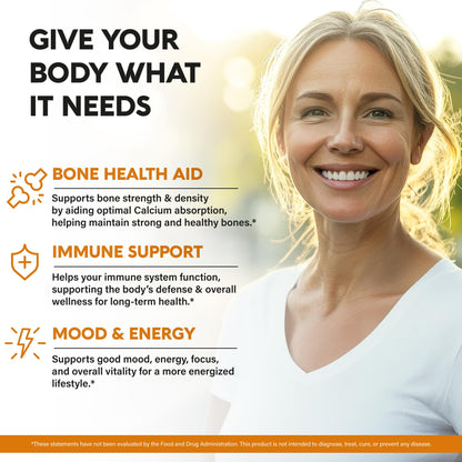 Envase frontal gotas vitamina D3 K2 orgánica con etiqueta clara
