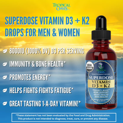 Gotas vitamina d3 k2 orgánico para salud huesos e inmunidad
