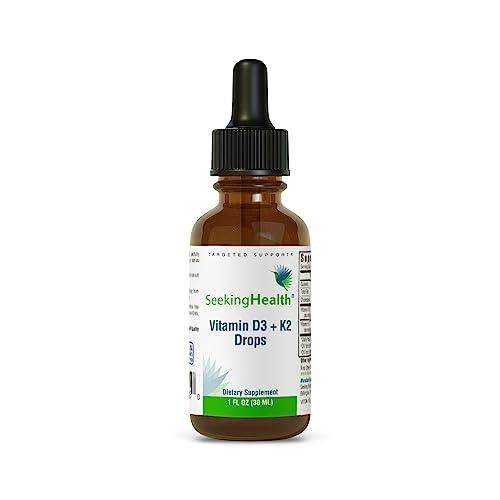 Gotas vitamina d3 k2 seeking health para niños y adultos en botella