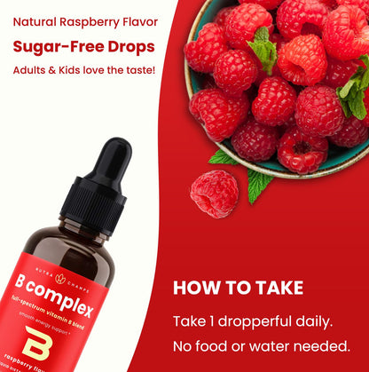 Gotas liquid vitamin b complex NutraChamps frasco