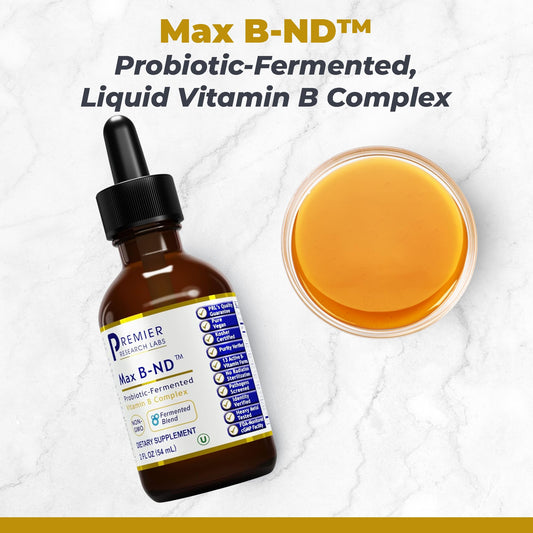 Gotero con complejo vitamina B Max B-ND Premier Research Labs