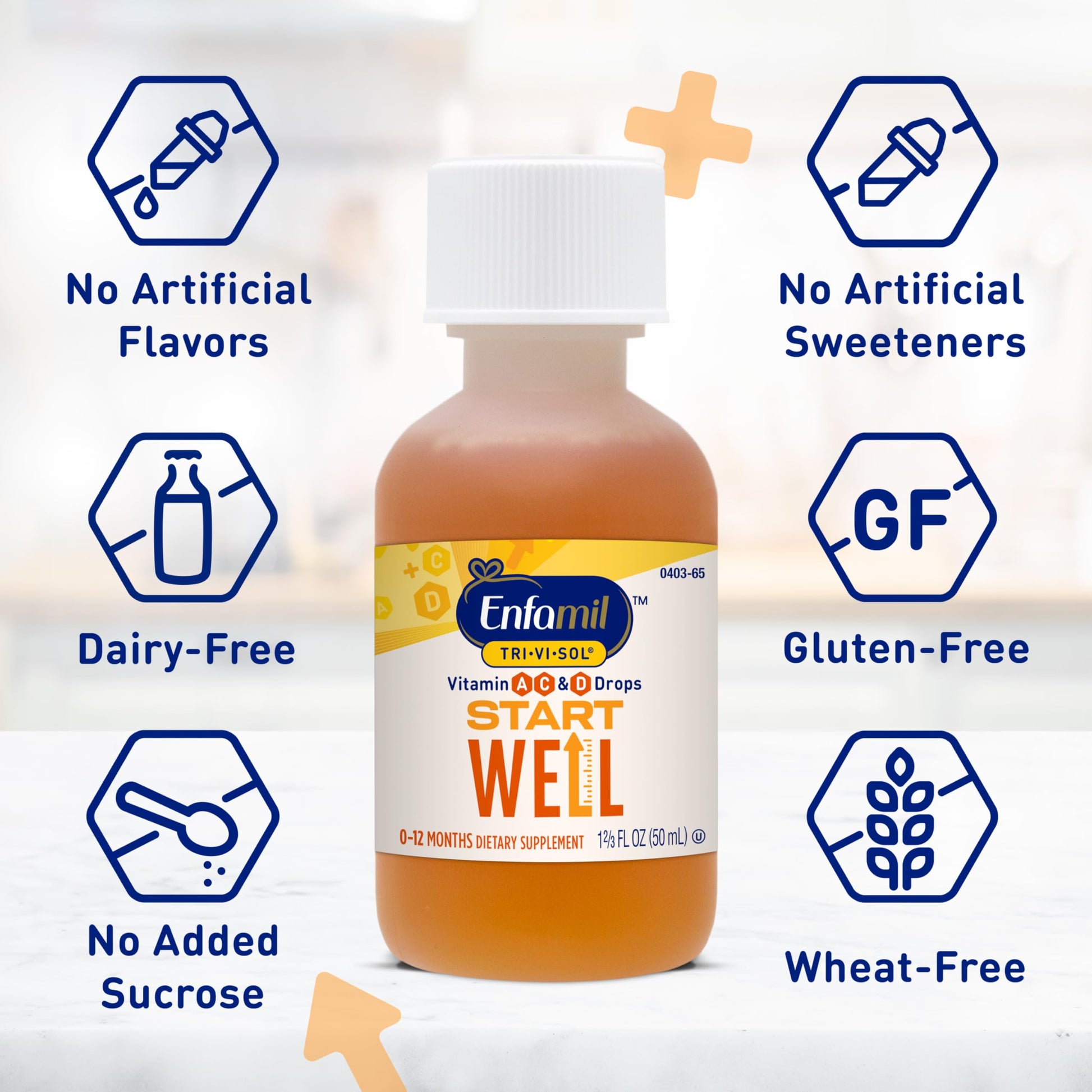 Gotero fácil de usar Enfamil vitaminas para bebés 50 ml