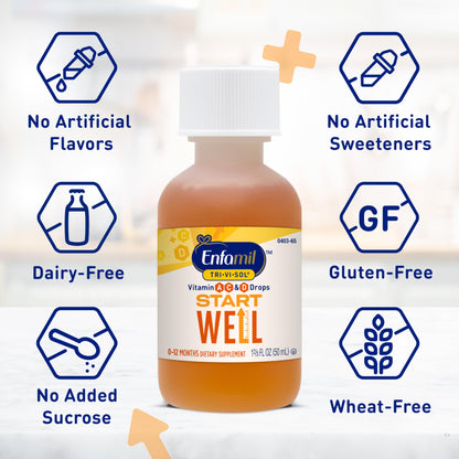 Gotero fácil de usar Enfamil vitaminas para bebés 50 ml