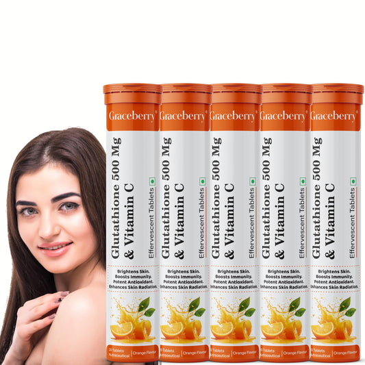 Graceberry paquete 5 tabletas efervescentes glutatión y vitamina C