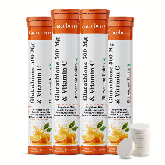 Graceberry tabletas efervescentes 80 glutatión vitamina c naranja