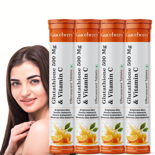 Graceberry tabletas efervescentes glutatión vitamina C pack 4