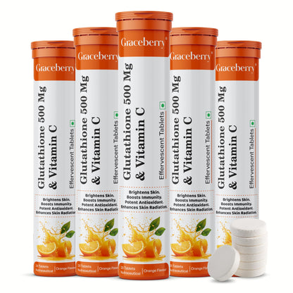Graceberry tabletas efervescentes glutatión vitamina c piel radiante
