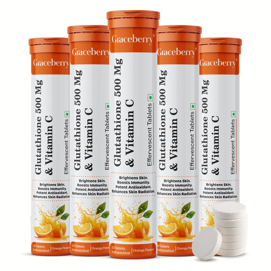 Graceberry tabletas efervescentes glutatión vitamina c piel radiante