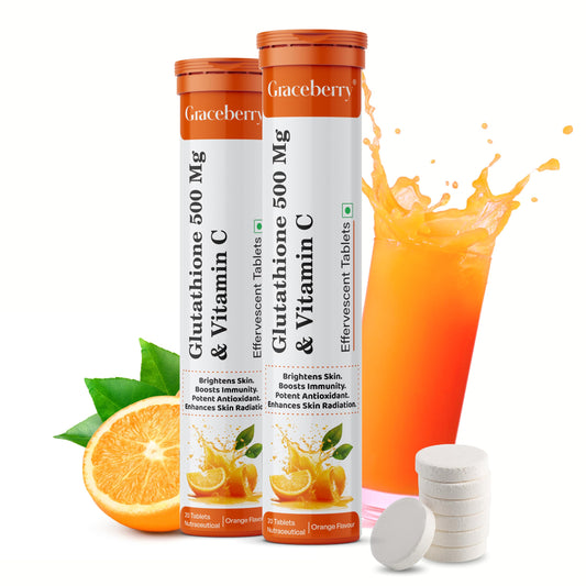 Graceberry tabletas glutatión y vitamina c para piel radiante envase frontal
