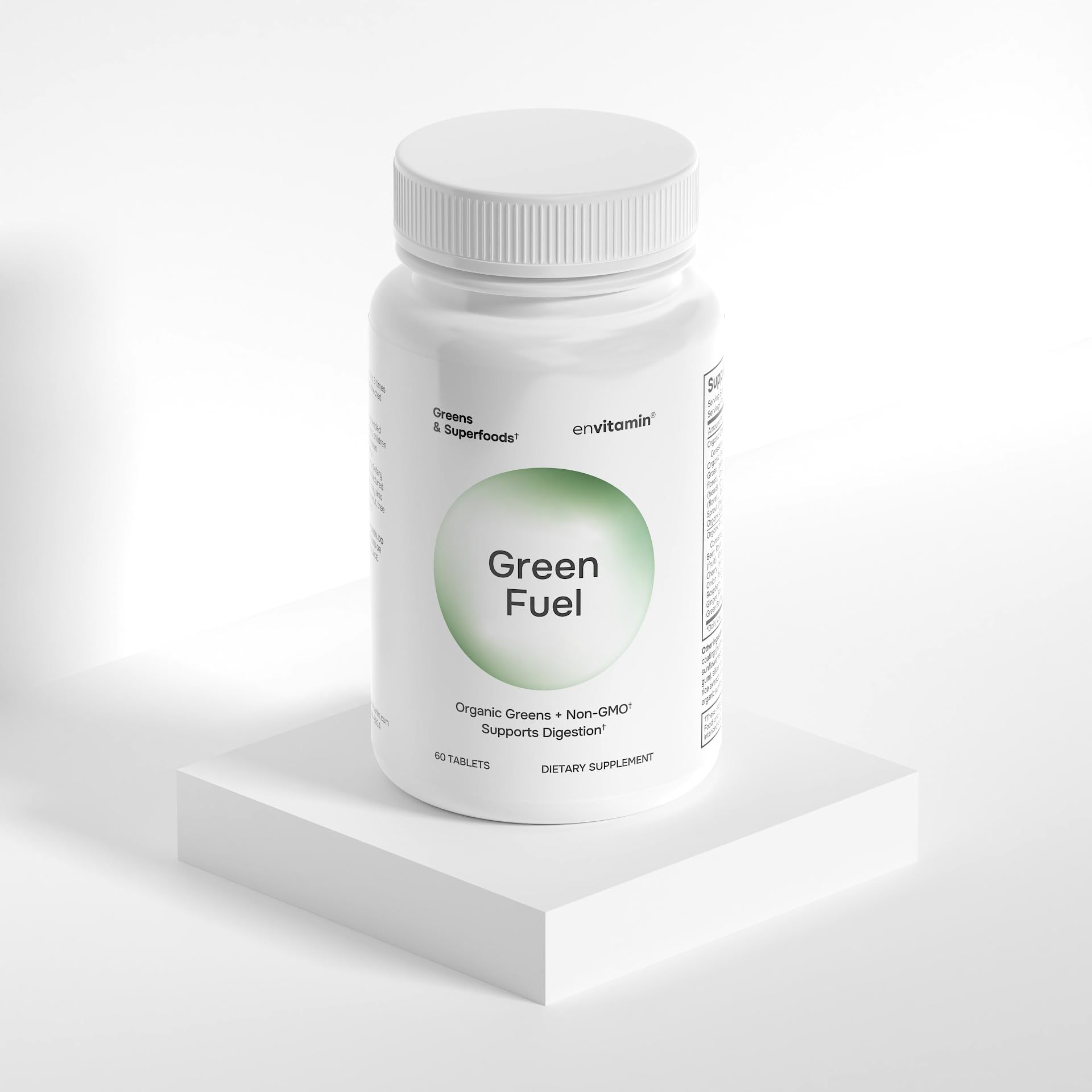 Green Fuel en primer plano con ingredientes naturales