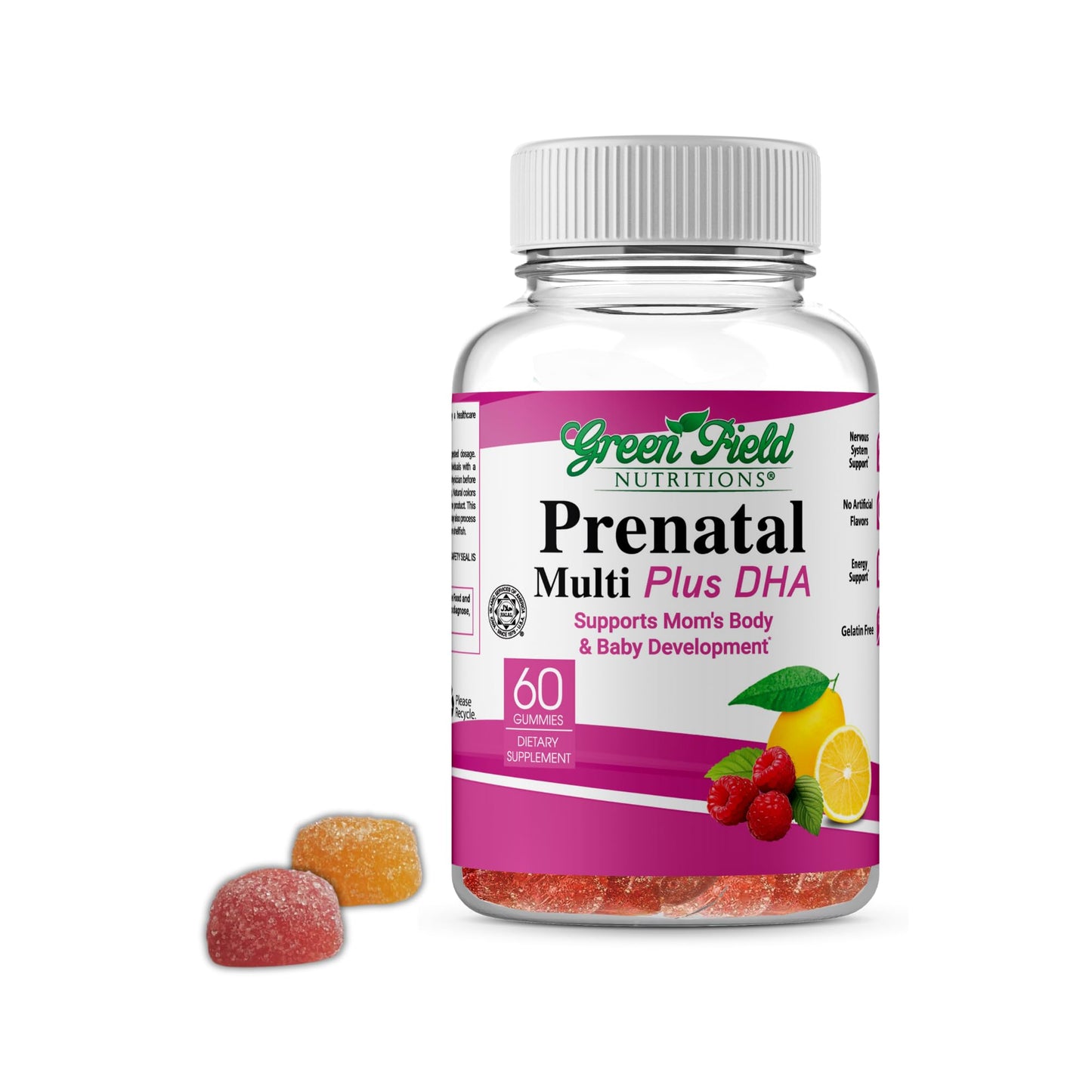 Greenfield Nutritions gominolas prenatales halal para mujeres embarazadas