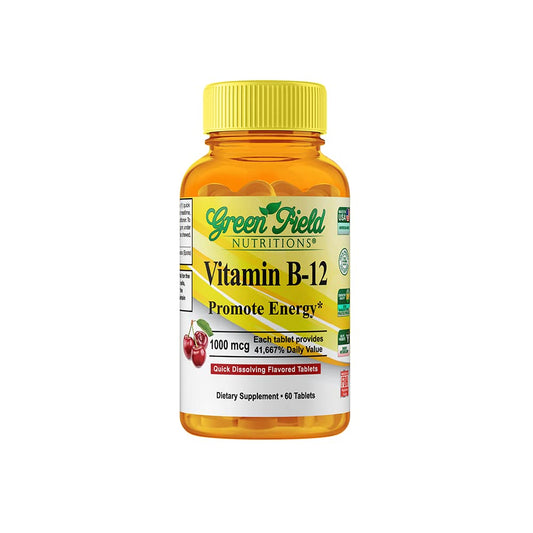 Frasco vitaminas B12 Halal Greenfield tabletas sublinguales