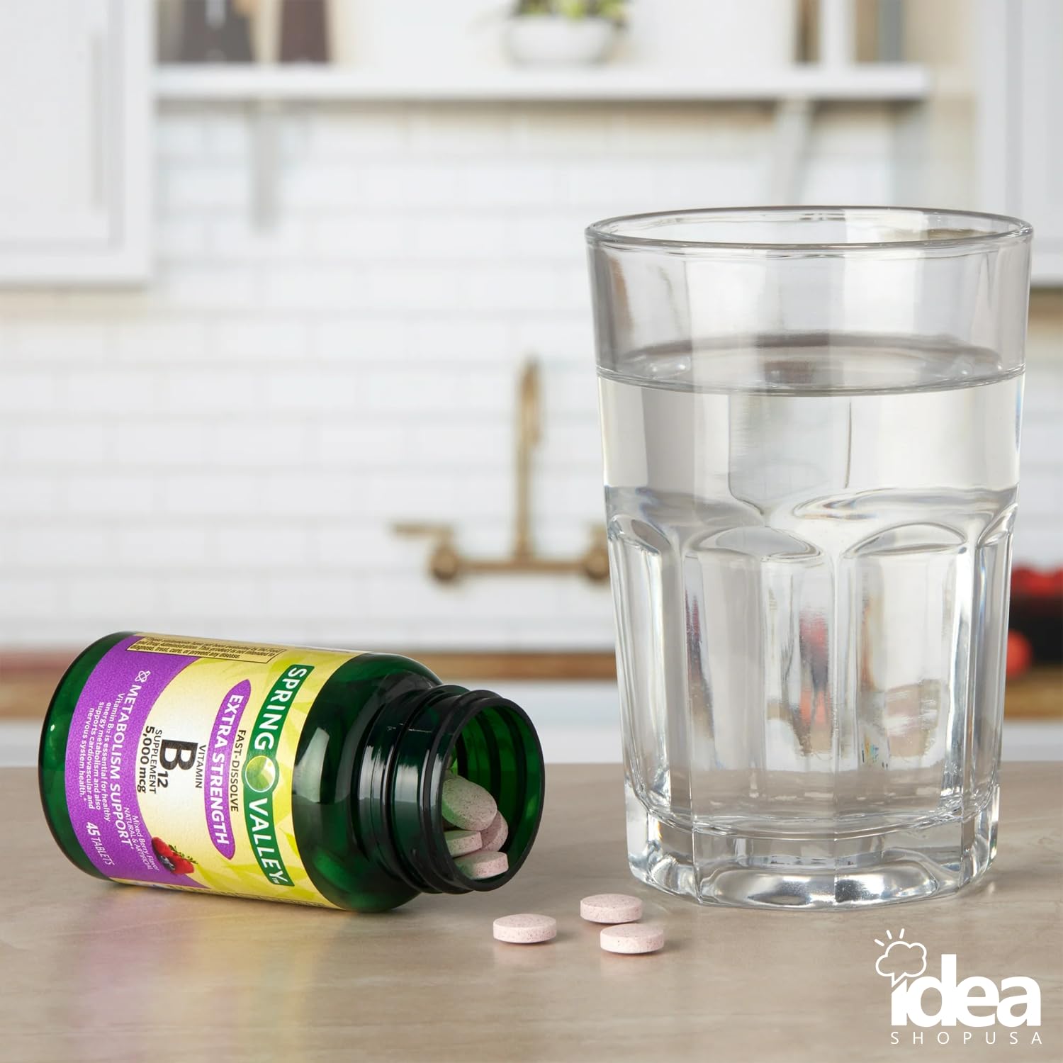 Guía de b12 rápida disolución con sabor natural cereza