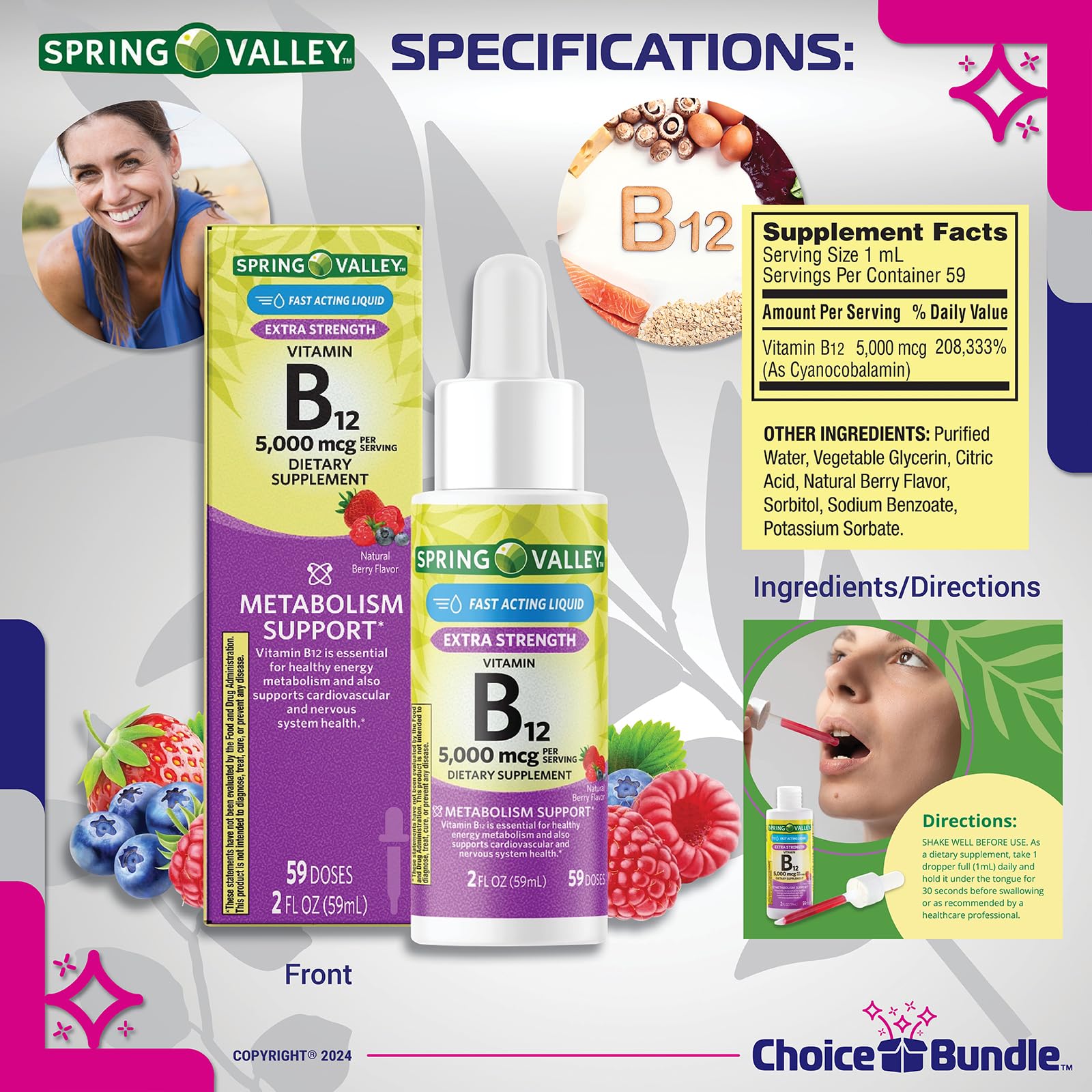 Guía y contenedor pastillas Choice Bundle incluido