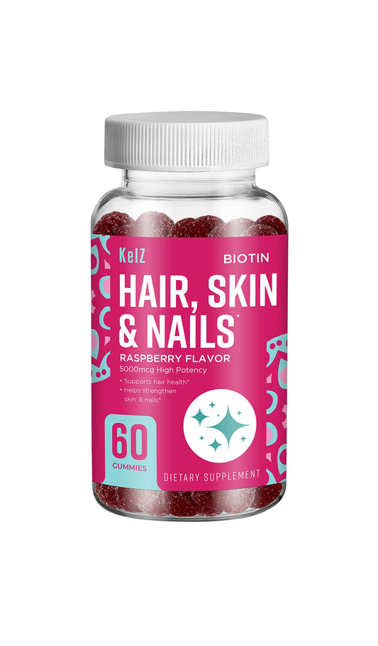 Gummies KelZ biotina sabor frambuesa 60 unidades