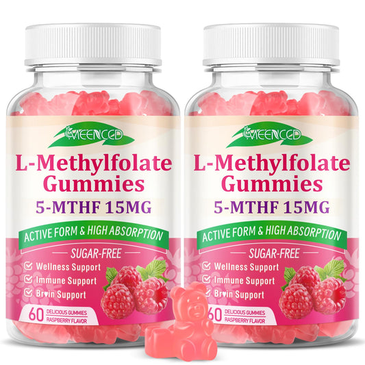 Gummies MEENCCD L-Metilfolato, frambuesa, 120 unidades