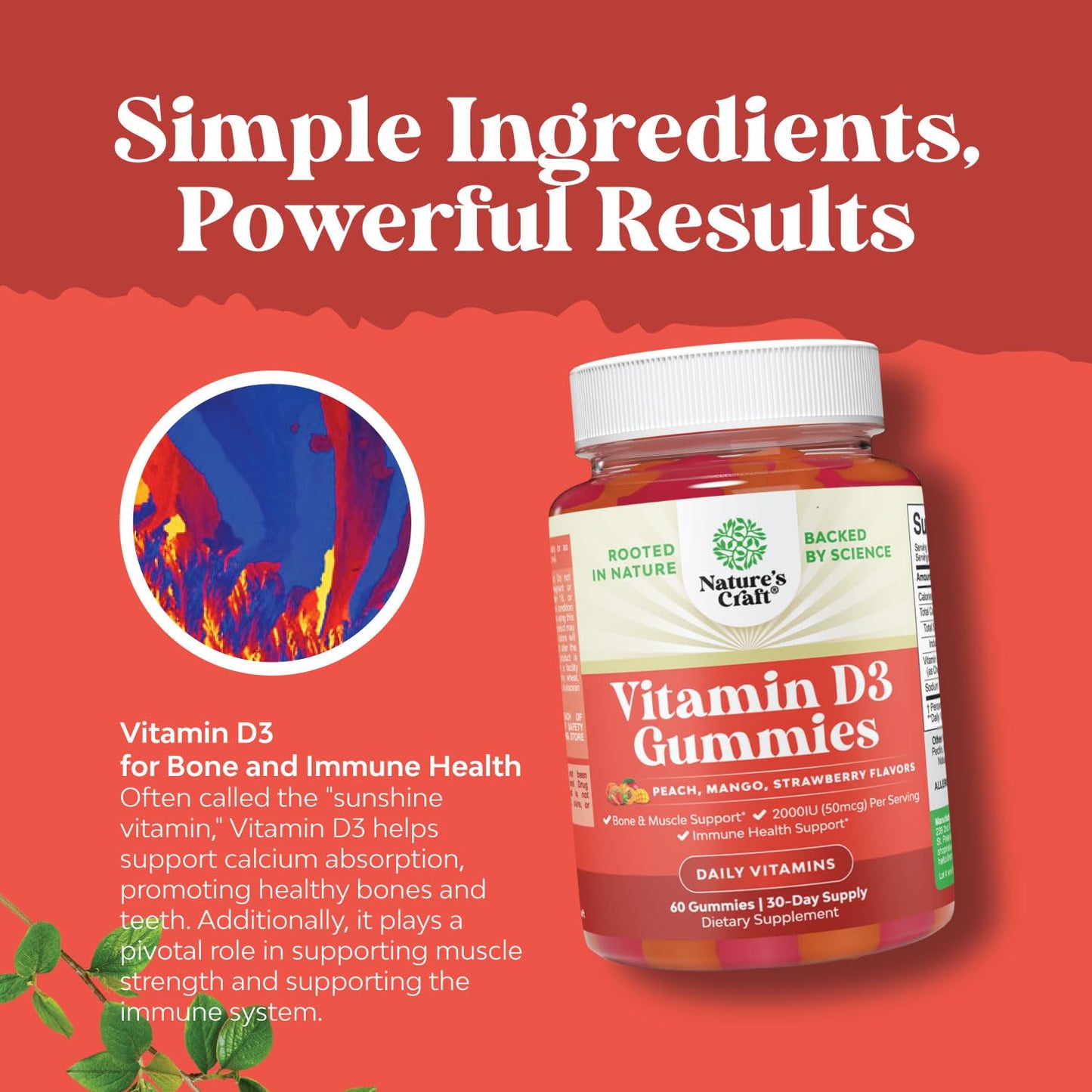 Gummies Vitamina D3 Natures Craft