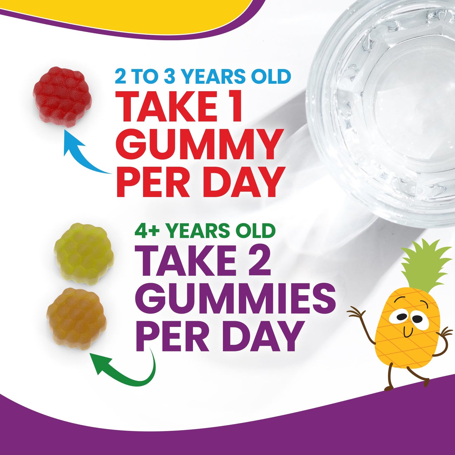 gummy sin alérgenos con vitaminas naturales para niños