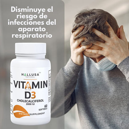 Hallusa Natural suplemento D3 paquete completo