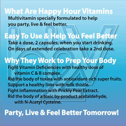 Happy Hour Vitamins para restaurar y equilibrar el bienestar