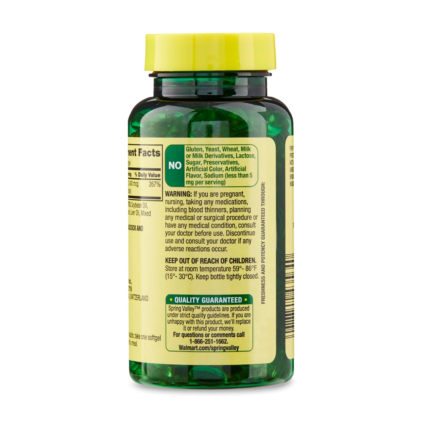 Cápsulas blandas de vitamina A de Hayvi en mano