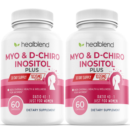 healblend mezcla inositol mio y d-chiro suplemento femenino