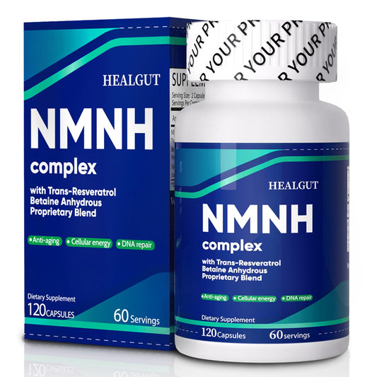Suplemento HEALGUT NMNH cápsulas anti envejecimiento 120 unidad