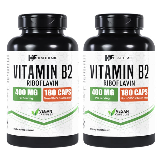 Healthfare vitamina b2 riboflavina 400 mg frasco
