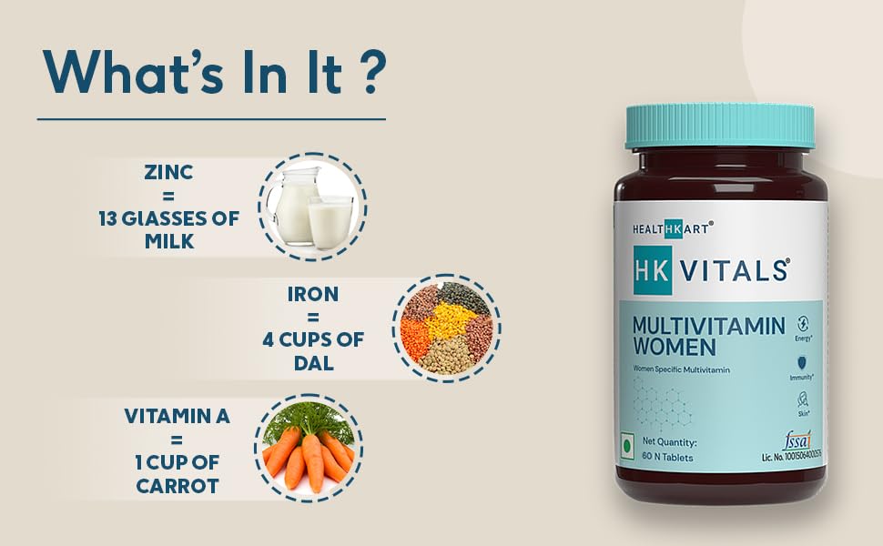 HealthKart multivitaminas apoyo nutricional para mujeres