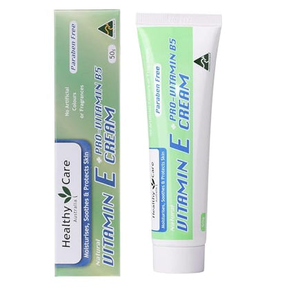 Healthy Care crema Vitamina E Pro Vitamina B5 50g cuidado piel